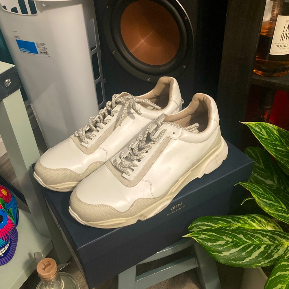 ZESPA ZSP7 Monochrome White US 10.5 Luxury Shoe